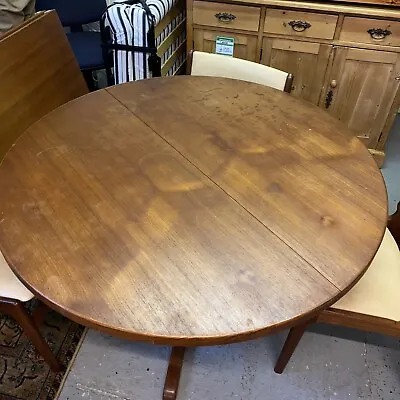 Mcm Erik Buch Danish Teak Extendable Round Dining Table 6 Chairs Set Farstrup • £2250