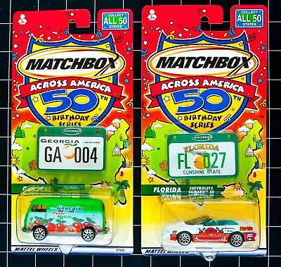 Dealer Dave MATCHBOX 2 ACROSS AMERICA FLORIDA & GEORGIA VW BUS CAMARO (O26) • $17.89