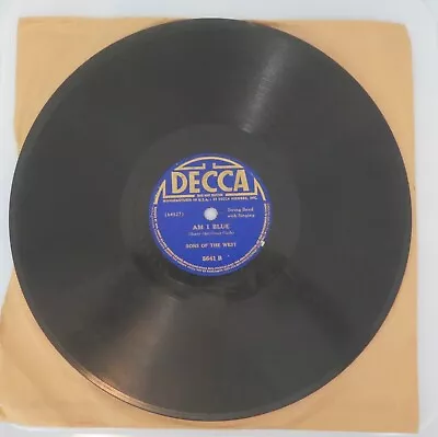 Vintage 78 Rpm Record  Am I Blue/There's Evil In You Chillun  Preowned • $0.99