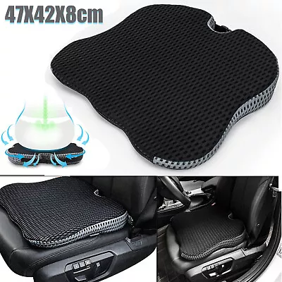 Car Front Seat Cushion Memory Foam Thick Office Chair Wedge Breathable Pad Mat • $33.89