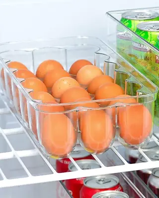 Reusable Stackable Egg Holder Food Storage Container 18 Eggs • £10.99