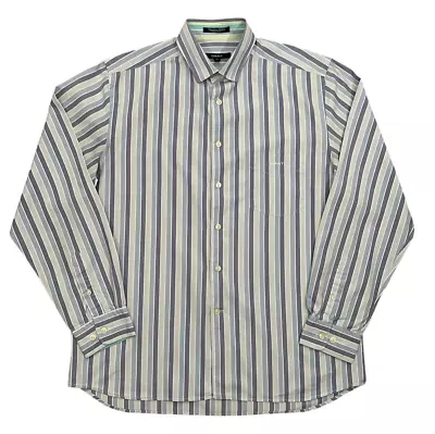 GANT Shirt Mens M Long Sleeve Egyptian Cotton Striped Collared Casual Formal • £16.43