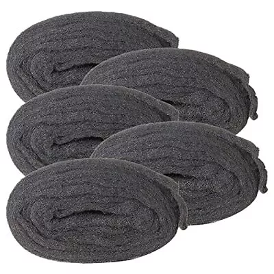 5 Rolls Grade #0000 Steel Wool Total 68Ft Steel Wool Roll For Cleaning Remove... • $27.27