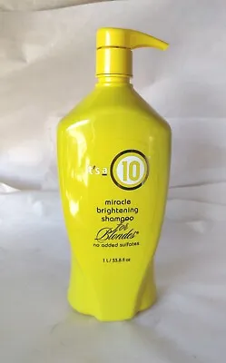 💥 Its A 10 Miracle Brightening Shampoo For BLONDES 33.8 Oz NEW💥 BEST EBAY DEAL • $45.95