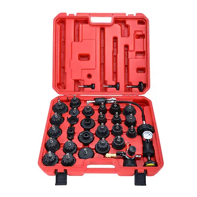 $89.30 • Buy 33PCS Radiator Pressure Tester Kit Coolant Vacuum Type Cooling System Adapters