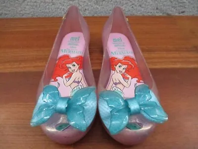 Mel ULTRAGIRL Dreamed Melissa Disney Little Mermaid Pink Shoes Size 2 • $29.99