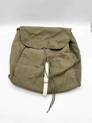 Vintage US Army Musette Carry Canvas Bag Pack • $29.99