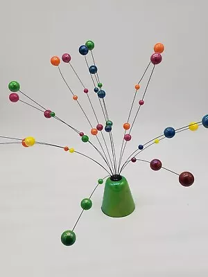 1970's MCM Kinetic Ball Wire Sculpture - Colorful  Vintage • $139.99