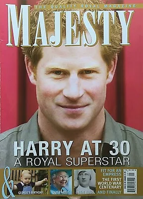 PRINCE HARRY AT 30 - A ROYAL SUPERSTAR 2012 MAJESTY Magazine GEORGE'S BIRTHDAY • $2.50