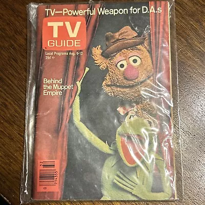 New York Metro Aug 6 TV Guide 1977 MUPPETS Kermit Frog Fozzie Bear JIM HENSON • $8.99