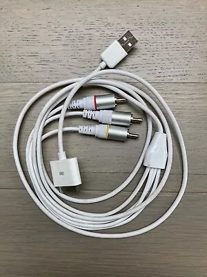 UNUSED COMPONENT AV TV VIDEO CABLE FOR IPOD IPAD OR IPHONE • £0.99