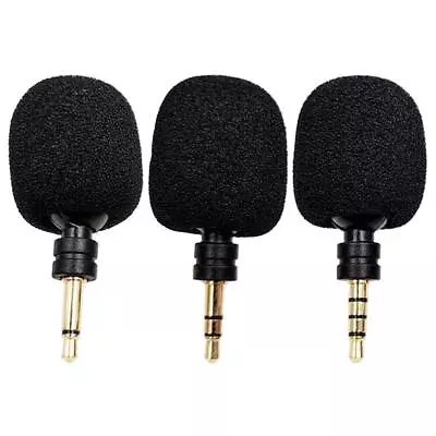3.5mm Jack Portable Mini Mic Digital Stereo Microphone For Recorder Mobile Phone • $7.40