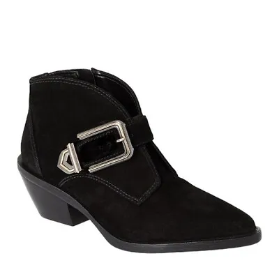 NWT Vince Camuto Leather Suede Ashena Western Boot Black Size 10 Retail $179 • $49