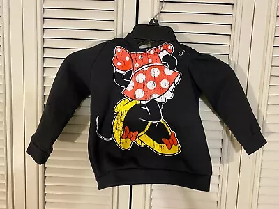 Disney Parks Girls 24 Months  Disneyland Minnie Mouse Ear Bow Hoodie Sweatshirt  • $8.99