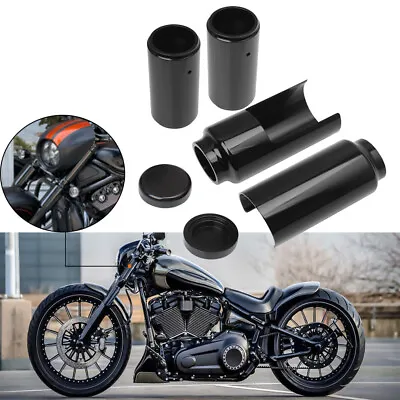 Gloss Black 6PCS Full Fork Cover Set For Harley V-Rod Vrod Night Rod 2007-2011 • $137.09