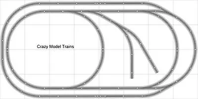 Bachmann E-Z Track Train Layout #005 Train Set HO Scale 4' X 8' Wire Switches • $500.95