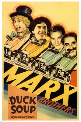 MARX BROTHERS' Duck SOUP Movie POSTER Leo MCCAREY Director 1933 20x30 • $9.99