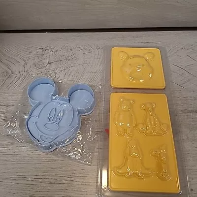 Winnie The Pooh Mickey Mouse Eeyore Piglet Tigger Candy Molds Stencils NEW • $7.50