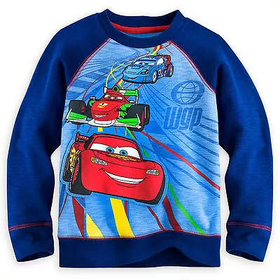 £10.72 • Buy $27 NEW Disney Cars Racing McQueen Long Sleeve Sweatshirt Shirt Boy Size 2-3