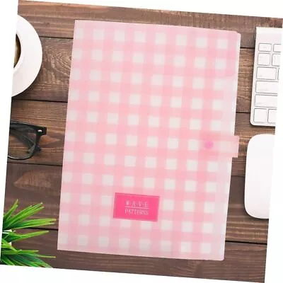 Expandable File Holder A4 File Bag 4 Sheet Binder Folder  Home • $13.04