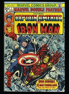 Marvel Double Feature (1973) #1 NM 9.4 Captain America Iron Man! Marvel 1973 • $75