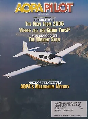 AOPA Pilot (Dec 2000) Mooney 201 Cessna 182 STCs Spruce Goose Caribbean DC-3 • $16