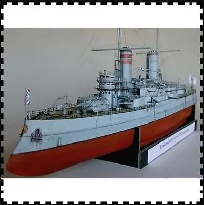 1:200 Scale Russian Battleship Andrei Pervozvanny DIY Handcraft Paper Model Kit • $39.99