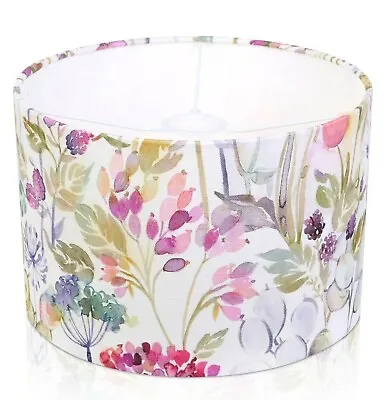Handmade VOYAGE Hedgerow Lotus Cream Floral Lampshade Table Lamp Pendant  Shade • £22