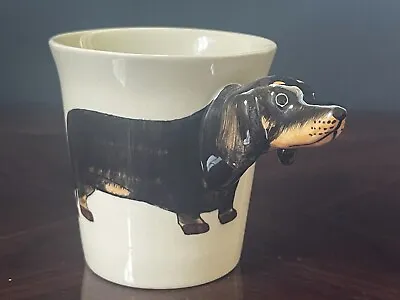 Dachshund Dog Hand Painted Coffee Mug Ceramic 3D Hot Chocolate Cold Drink Cup • $29.99