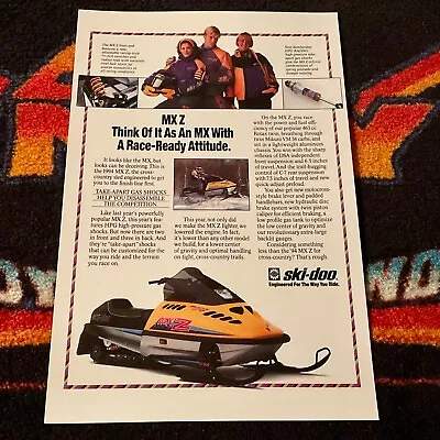 🏁‘94 SKI-DOO Formula MX Z  Snowmobile Poster Vintage Sled MXZ ((RACE ATTITUDE)) • $21.88