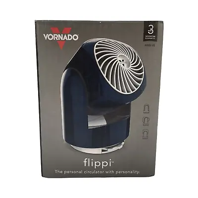 Vornado Flippi V6 CR1-0094-42 Personal Desktop Air Circulator Fan Midnight Blue  • $24.99