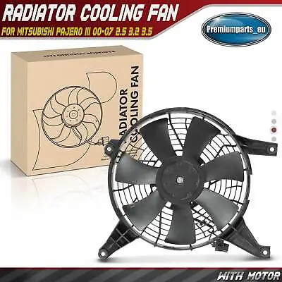 Radiator Cooling Fan For Mitsubishi Pajero MK III 2000-2007 2.5 3.2 3.5 MR500911 • £52.99
