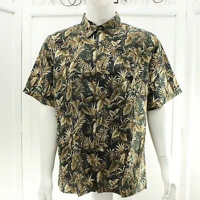 Croft & Barrow Button Up Shirt Mens Size XL Safari Animal All Over Print • $16.97