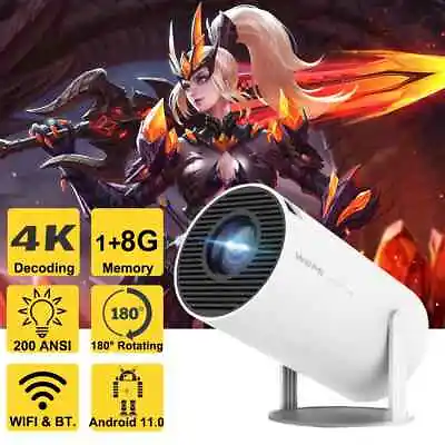 LED Projector 10000 Lumens 4K 1080P 5G WiFi Bluetooth Video Home Theater HDMI AV • $89.99