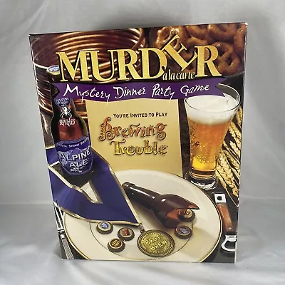 MURDER A LA CARTE Mystery Dinner Party Game 1994 Brewing Trouble Beer • $29.97