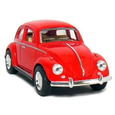 New 5  Kinsmart 1967 Volkswagen Classical Beetle Diecast Model Toy Car 1:32 Red • $7.98