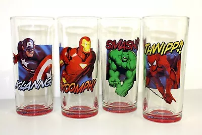 $25.49 • Buy MARVEL Avenger Spiderman Hulk Iron Man 14oz Glass Cooler Captain America Mch1820