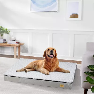 Non-Toxic Huge Orthopedic Dog Bed Pet Dog Crate Mat Kennel Mattress Pad Washable • $91.95