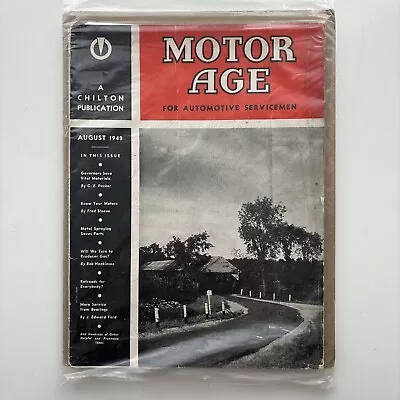 Chilton’s Motor Age For Automotive Servicemen Magazine Issue August 1942 • $9.99