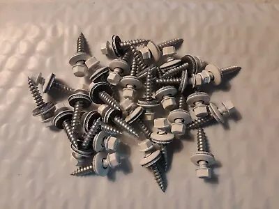 #10 X 1  White Siding /roofing Screws Metal To Wood White Select Qty • $25