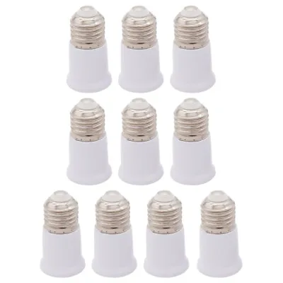 10pcs Durable Light Socket Extender Adapter E27 To E27 Bulb Extension Fitting ✪ • $12.59