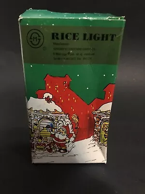 Vtg Christmas Rice Lights 140 Ct Multi Function Tested Works 21ft Red Valentine • $22