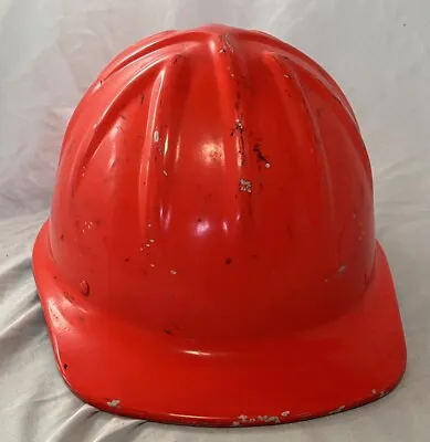 Vintage McDonald T Cap-Standard Mine Safety Appliances Co NEON Aluminum Hard Hat • $11.14