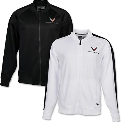 NEW!! C8 Corvette Men's Track Jacket - Lingenfelter Shop White & Black In Stock • $58
