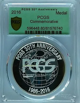 £137.49 • Buy PCGS 2016 30th ANNIVERSARY COMMEMORATIVE MEDAL Low Mintage 5,000 Hong Kong/Paris