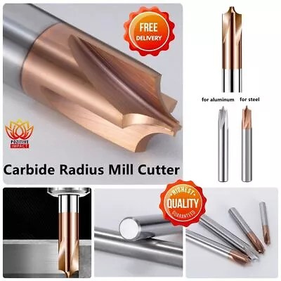 Tungsten Carbide Radius Corner Rounding Cutter End Mill CNC Tool R0.5 To R6 • £8.05