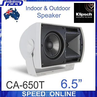 Klipsch CA-650T 6.5  8 Ohm 70/100V All-Weather Outdoor Speaker (Single) - WHITE • $699