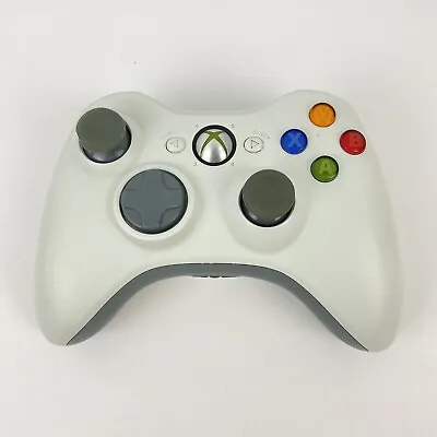 $14.99 • Buy Official OEM Original Microsoft Xbox 360 Wireless Controller White UnTested