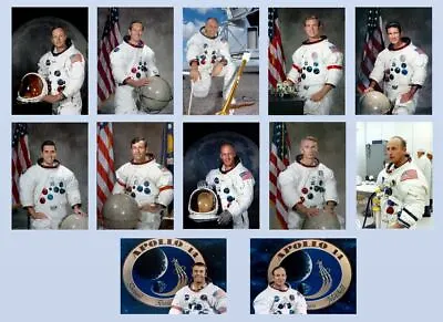 All 12 Astronauts Who Walked On Moon PHOTOS Moon Missions Neil Armstrong Apollo • $32.88