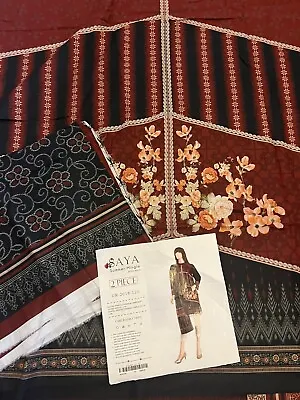 £15 • Buy Saya 2 Piece Unstitched Suit Khaadi Sana Safinaz Maria B Elan Asim Jofa Sapphire